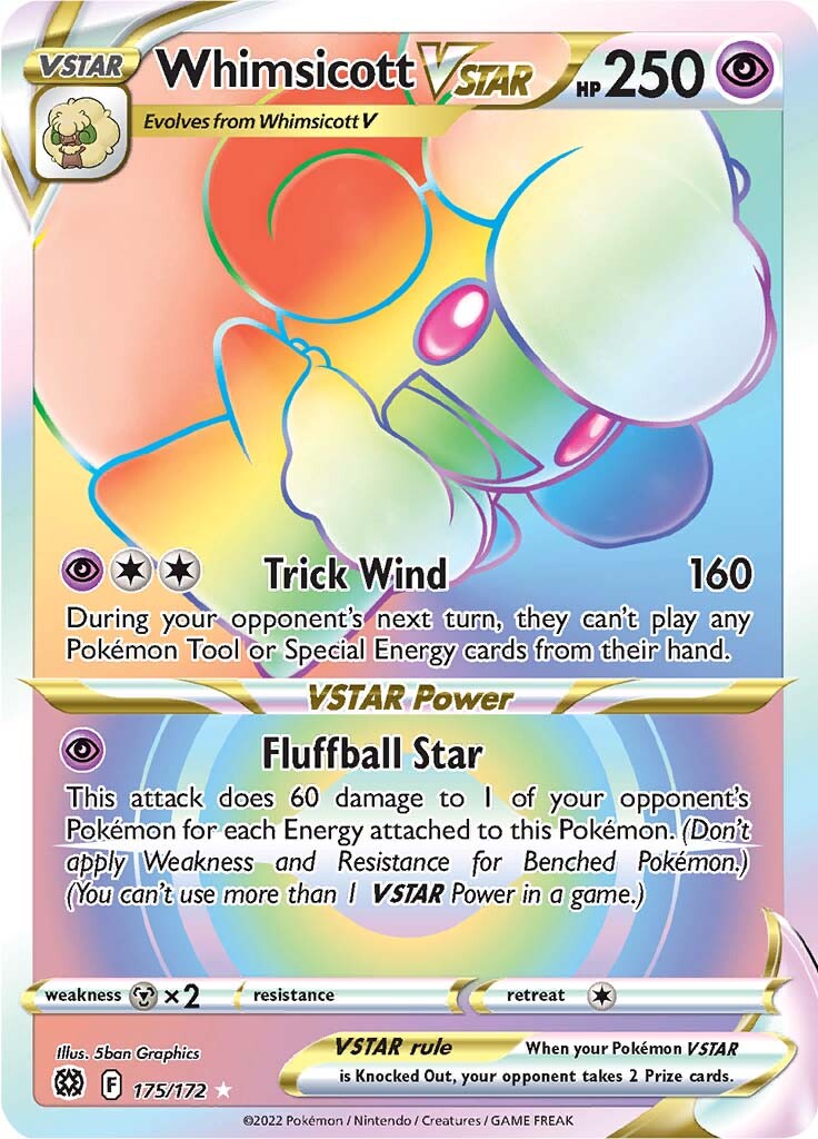 Whimsicott VSTAR (175/172) [Sword & Shield: Brilliant Stars] | Odin's Place