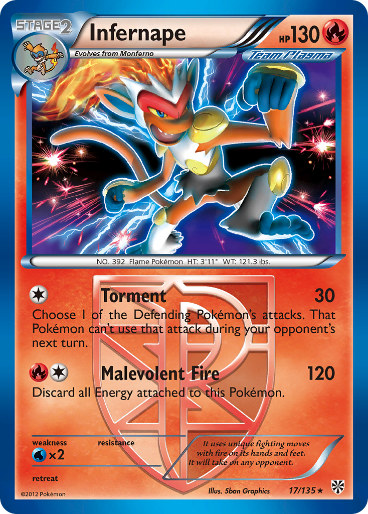 Infernape (17/135) [Black & White: Plasma Storm] | Odin's Place