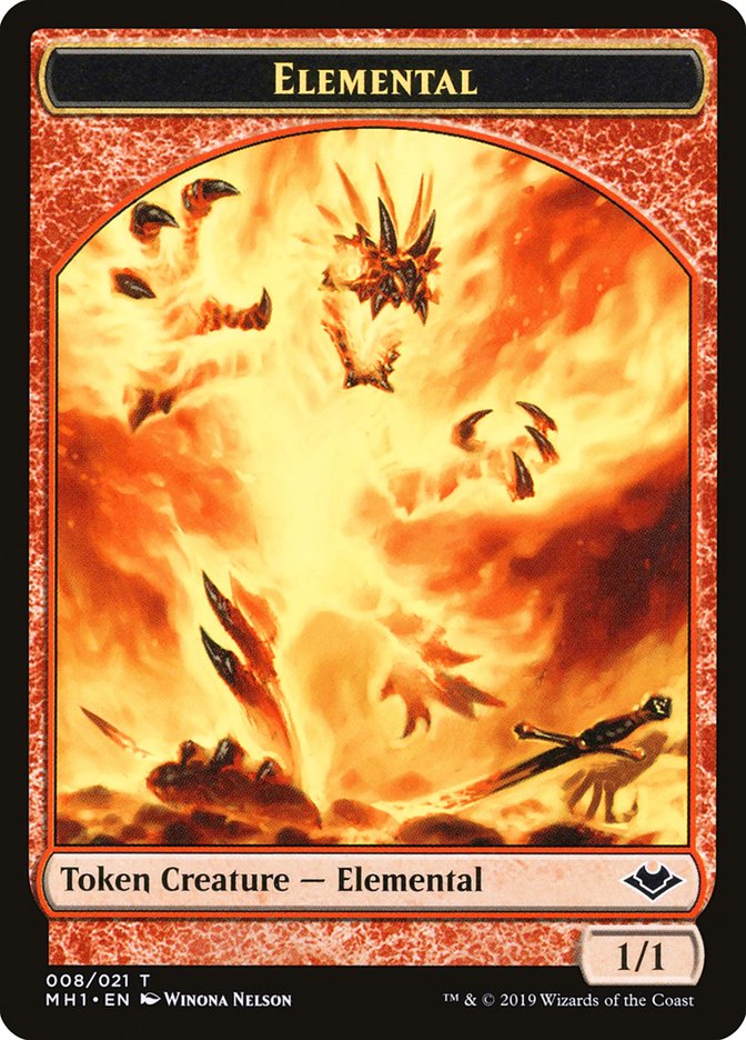 Angel (002) // Elemental (008) Double-Sided Token [Modern Horizons Tokens] | Odin's Place