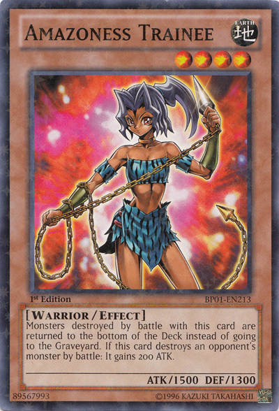 Amazoness Trainee [BP01-EN213] Starfoil Rare | Odin's Place