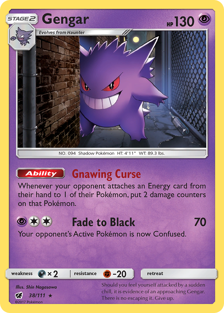 Gengar (38/111) [Sun & Moon: Crimson Invasion] | Odin's Place
