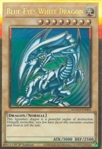 Blue-Eyes White Dragon [MAGO-EN001] Gold Rare | Odin's Place