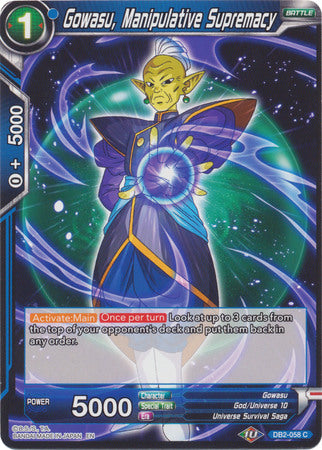Gowasu, Manipulative Supremacy (DB2-058) [Divine Multiverse] | Odin's Place