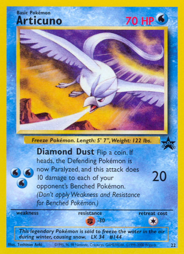 Articuno (22) [Wizards of the Coast: Black Star Promos] | Odin's Place