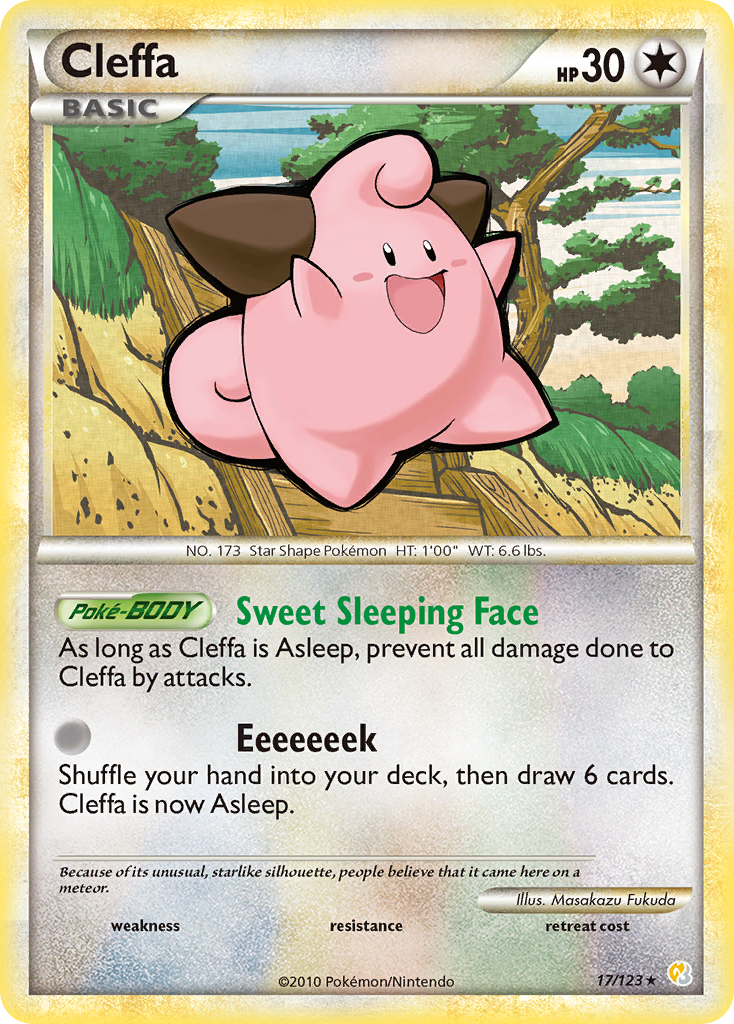 Cleffa (17/123) [HeartGold & SoulSilver: Base Set] | Odin's Place