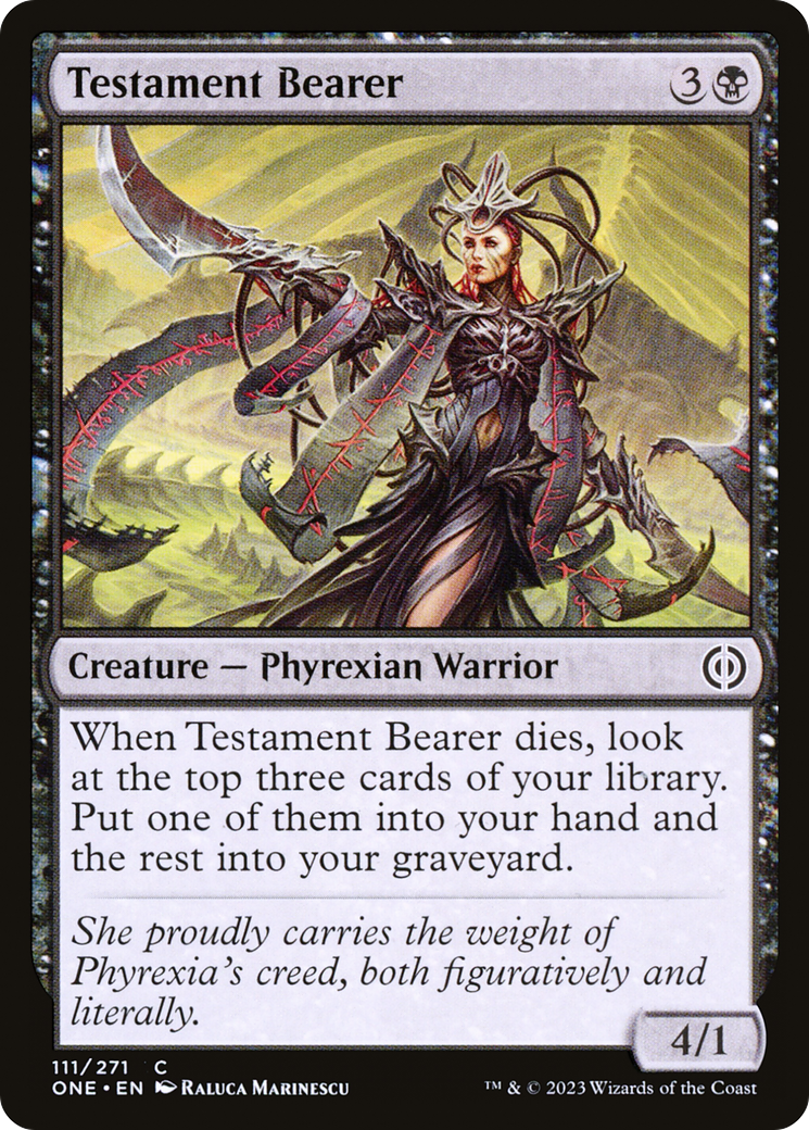 Testament Bearer [Phyrexia: All Will Be One] | Odin's Place