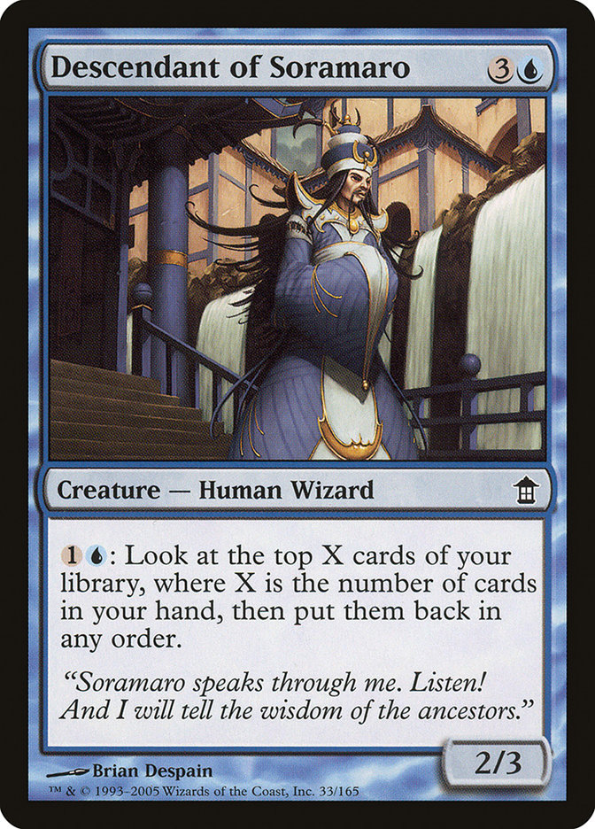 Descendant of Soramaro (33) [Saviors of Kamigawa] | Odin's Place