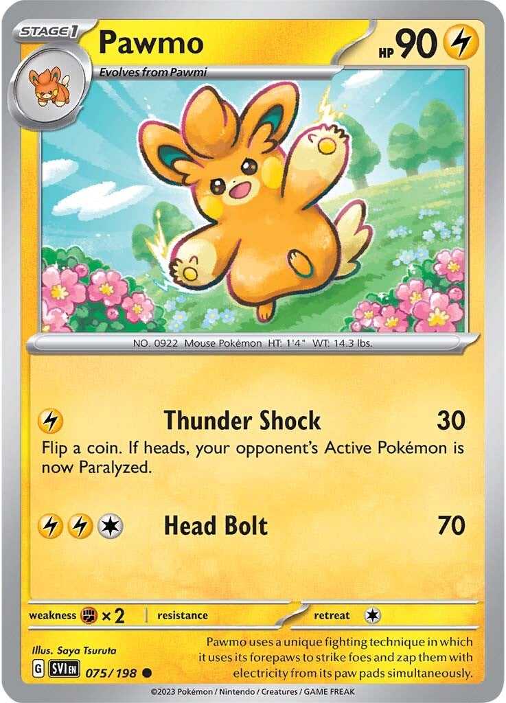Pawmo (075/198) [Scarlet & Violet: Base Set] | Odin's Place