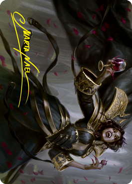 Bloodcrazed Socialite Art Card (Gold-Stamped Signature) [Innistrad: Crimson Vow Art Series] | Odin's Place