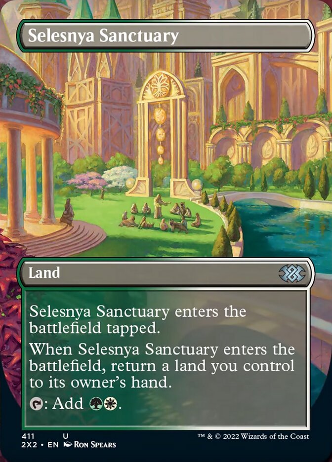 Selesnya Sanctuary (Borderless Alternate Art) [Double Masters 2022] | Odin's Place