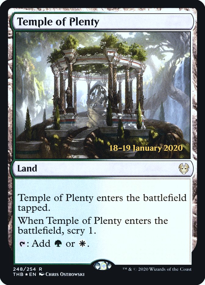 Temple of Plenty [Theros Beyond Death Prerelease Promos] | Odin's Place