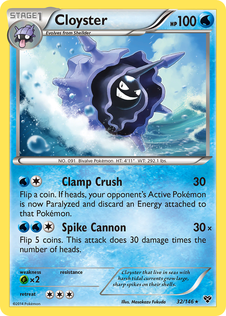 Cloyster (32/146) [XY: Base Set] | Odin's Place