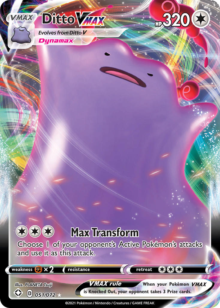Ditto VMAX (051/072) [Sword & Shield: Shining Fates] | Odin's Place