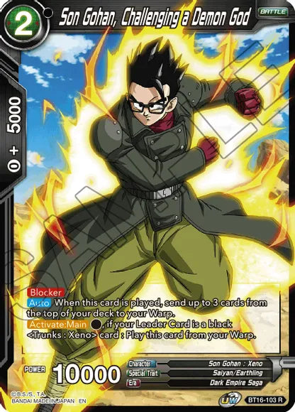 Son Gohan, Challenging a Demon God (BT16-103) [Realm of the Gods] | Odin's Place