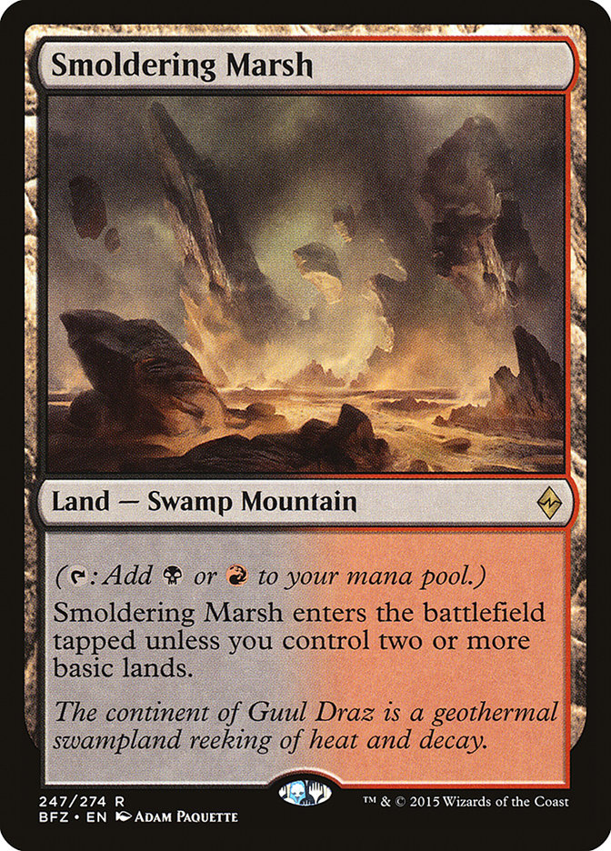 Smoldering Marsh (247) [Battle for Zendikar] | Odin's Place