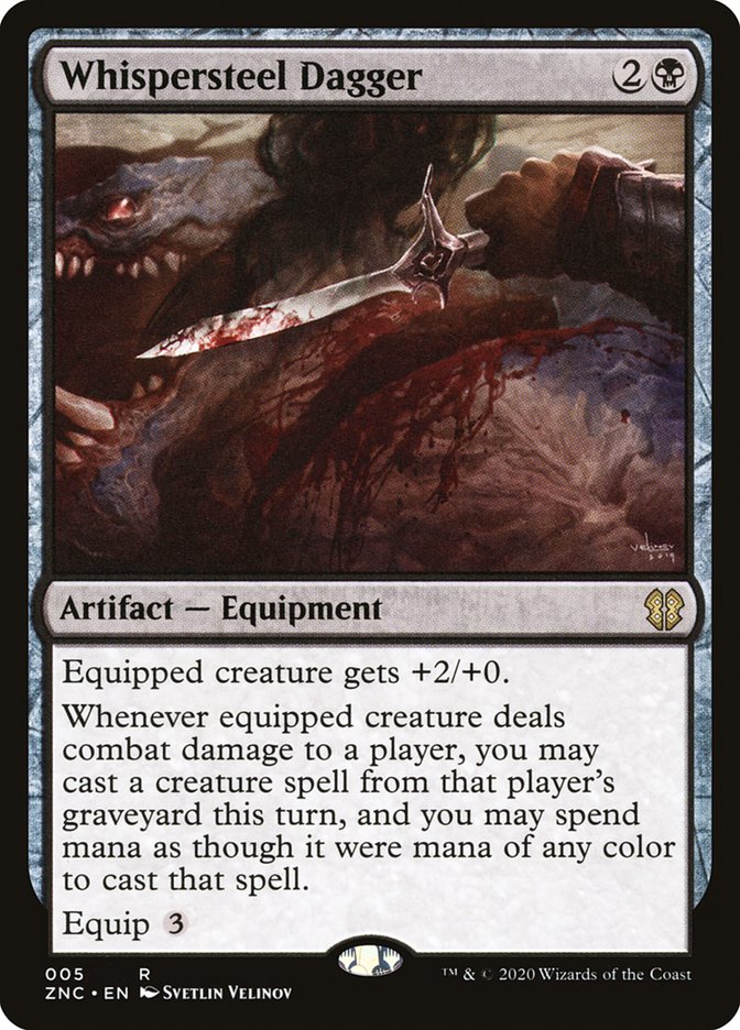 Whispersteel Dagger [Zendikar Rising Commander] | Odin's Place