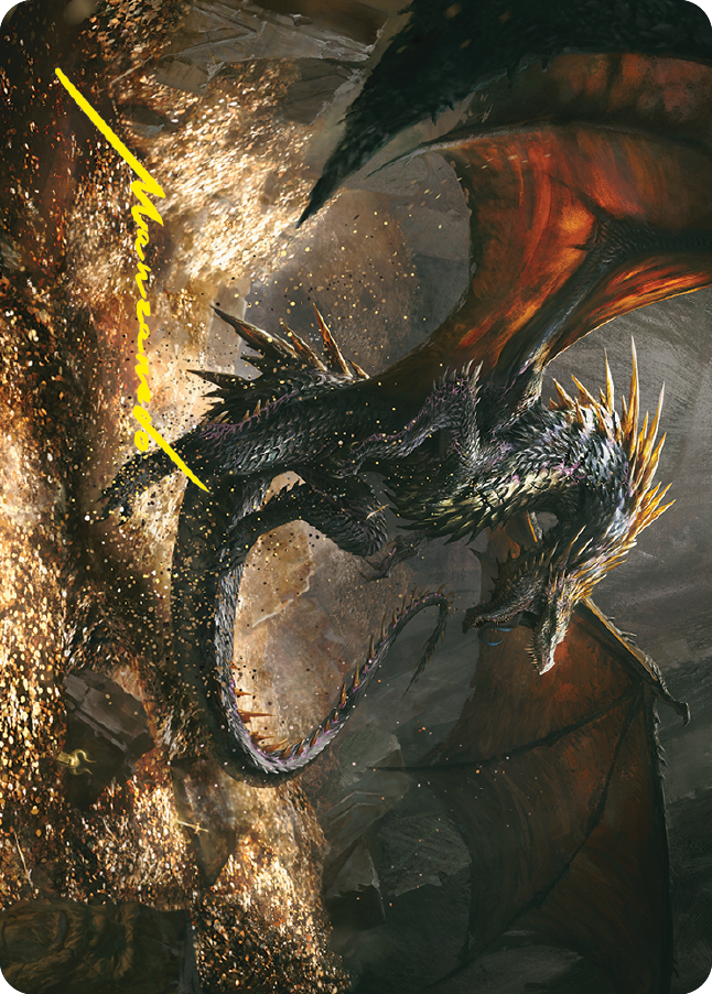 Cavern-Hoard Dragon Art Card (Gold-Stamped Signature) [The Lord of the Rings: Tales of Middle-earth Art Series] | Odin's Place
