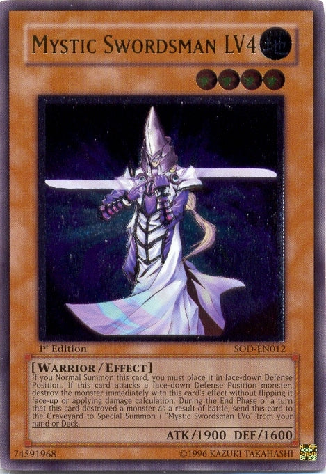 Mystic Swordsman LV4 [SOD-EN012] Ultimate Rare | Odin's Place