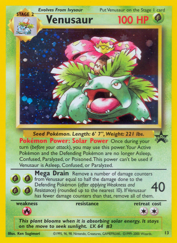 Venusaur (13) [Wizards of the Coast: Black Star Promos] | Odin's Place