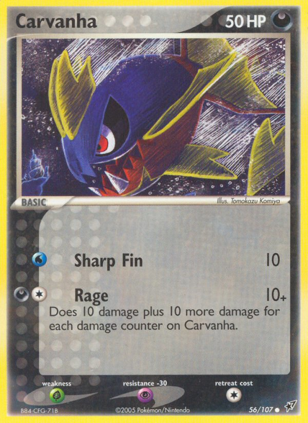 Carvanha (56/107) [EX: Deoxys] | Odin's Place