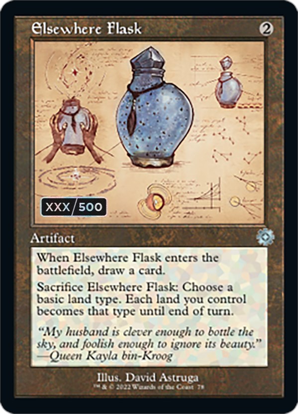 Elsewhere Flask (Retro Schematic) (Serialized) [The Brothers' War Retro Artifacts] | Odin's Place