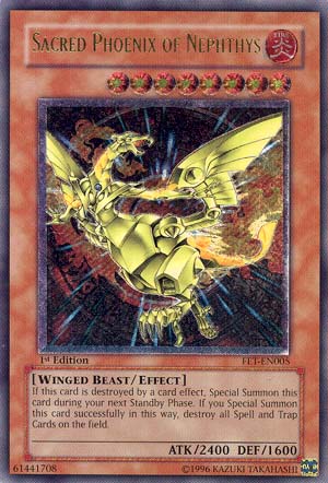 Sacred Phoenix of Nephthys [FET-EN005] Ultimate Rare | Odin's Place