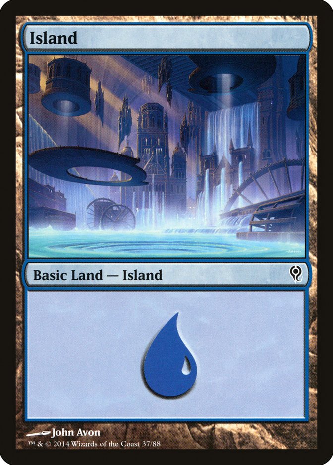 Island (37) [Duel Decks: Jace vs. Vraska] | Odin's Place