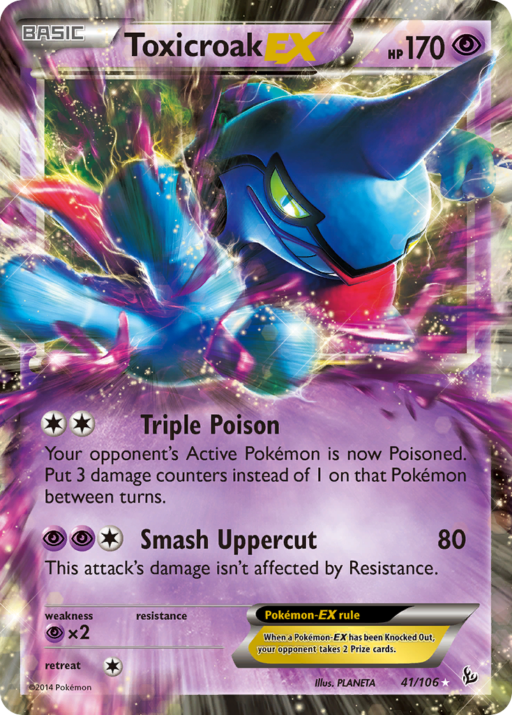 Toxicroak EX (41/106) [XY: Flashfire] | Odin's Place