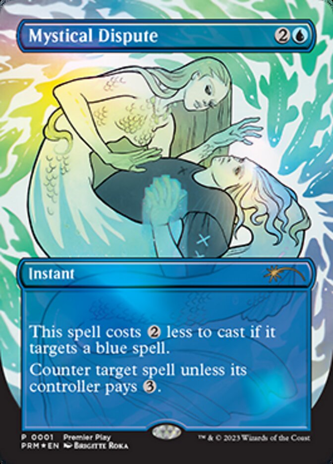 Mystical Dispute (Borderless Alternate Art) [Regional Championship Qualifiers 2023] | Odin's Place