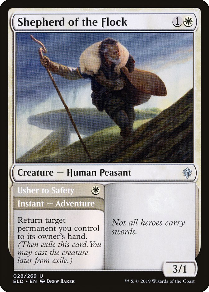 Shepherd of the Flock // Usher to Safety [Throne of Eldraine] | Odin's Place