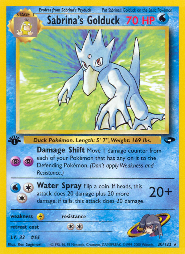 Sabrina's Golduck (30/132) [Gym Challenge 1st Edition] | Odin's Place