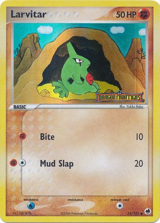 Larvitar (51/101) (Stamped) [EX: Dragon Frontiers] | Odin's Place