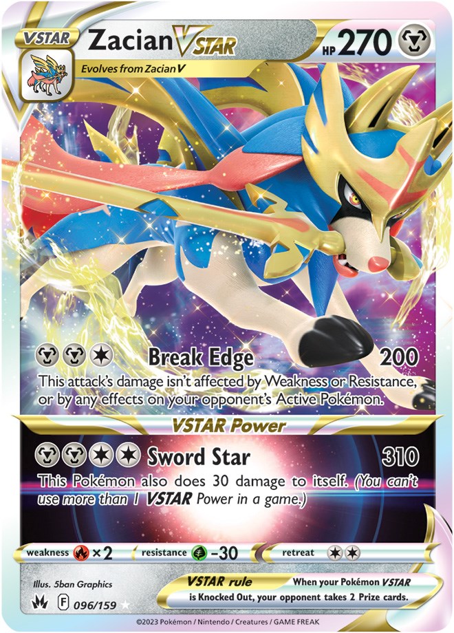 Zacian VSTAR (096/159) [Sword & Shield: Crown Zenith] | Odin's Place