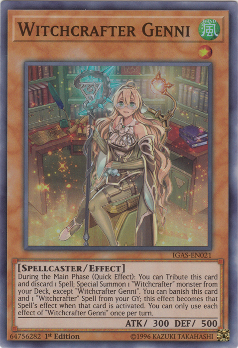 Witchcrafter Genni [IGAS-EN021] Super Rare | Odin's Place