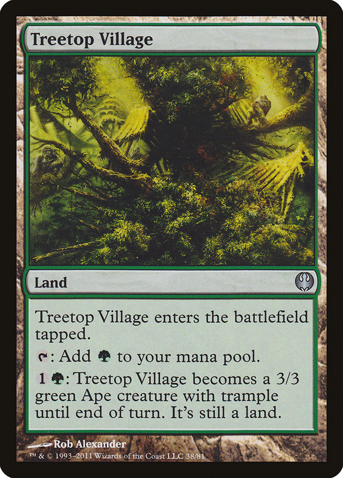 Treetop Village (38) [Duel Decks: Knights vs. Dragons] | Odin's Place