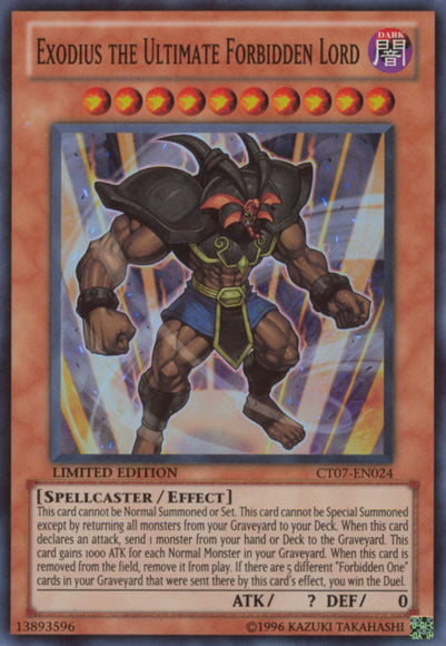Exodius the Ultimate Forbidden Lord [CT07-EN024] Super Rare | Odin's Place