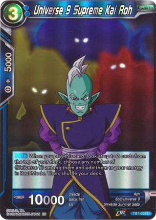 Universe 9 Supreme Kai Roh (Reprint) (TB1-034) [Battle Evolution Booster] | Odin's Place