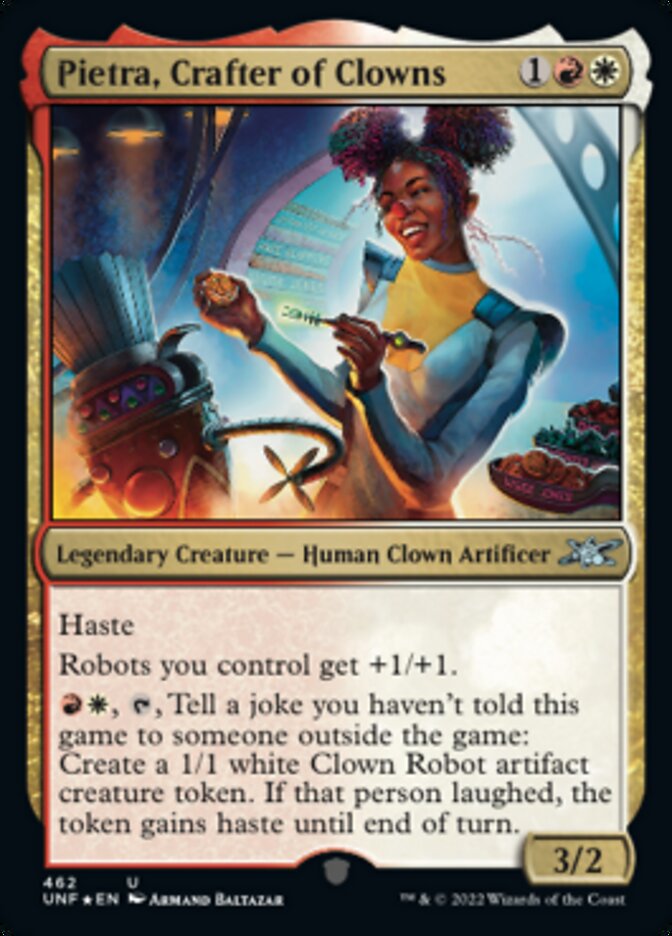 Pietra, Crafter of Clowns (Galaxy Foil) [Unfinity] | Odin's Place