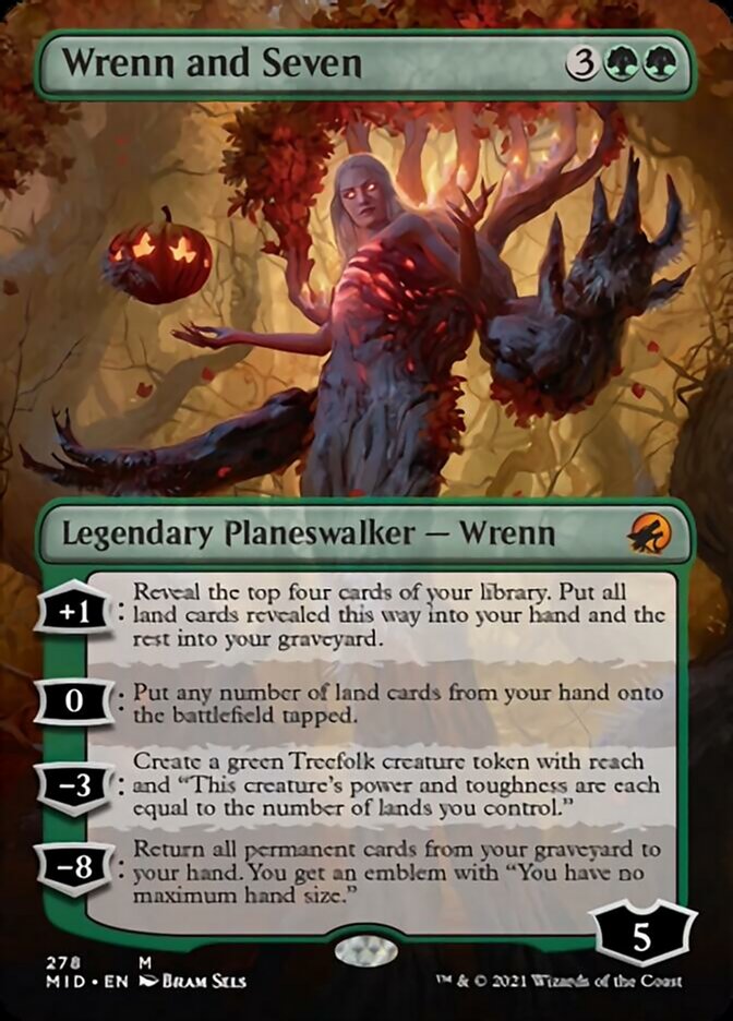 Wrenn and Seven (Borderless) [Innistrad: Midnight Hunt] | Odin's Place
