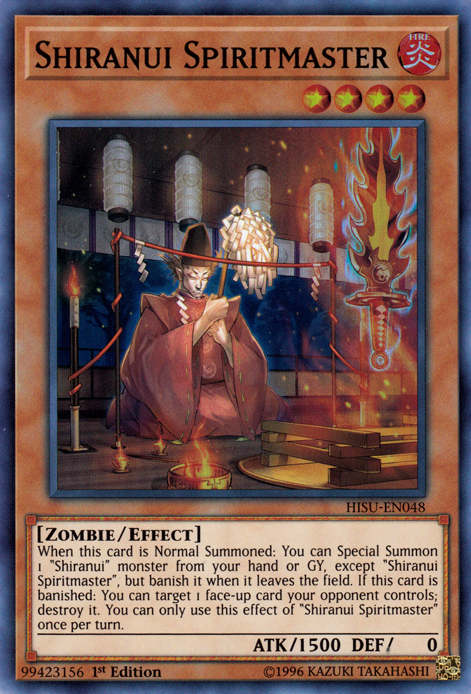 Shiranui Spiritmaster [HISU-EN048] Super Rare | Odin's Place