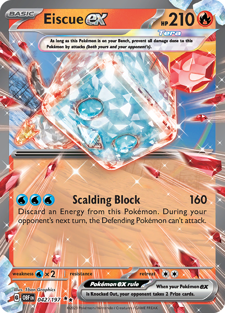 Eiscue ex (042/197) [Scarlet & Violet: Obsidian Flames] | Odin's Place