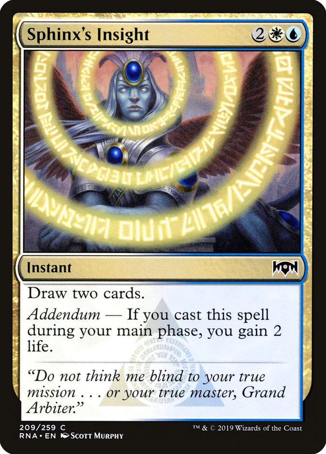 Sphinx's Insight (209) [Ravnica Allegiance] | Odin's Place