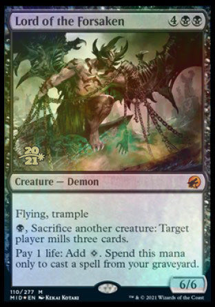 Lord of the Forsaken [Innistrad: Midnight Hunt Prerelease Promos] | Odin's Place