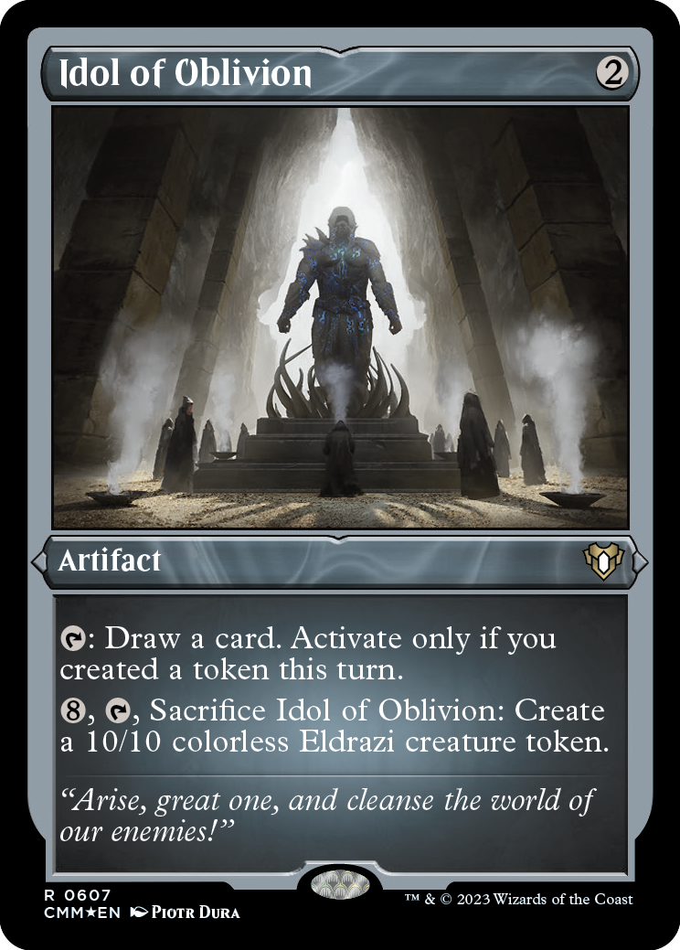 Idol of Oblivion (Foil Etched) [Commander Masters] | Odin's Place
