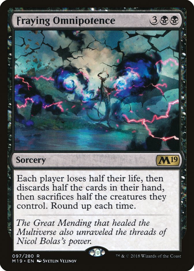 Fraying Omnipotence (97) [Core Set 2019] | Odin's Place