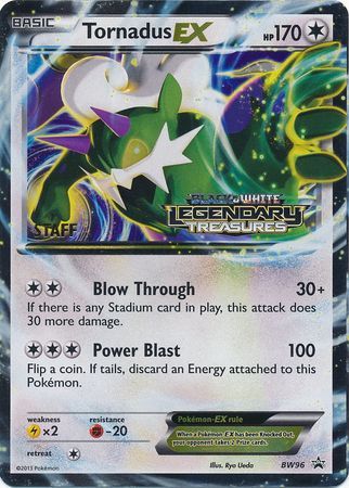 Tornadus EX (BW96) (Staff Prerelease Promo) [Black & White: Black Star Promos] | Odin's Place