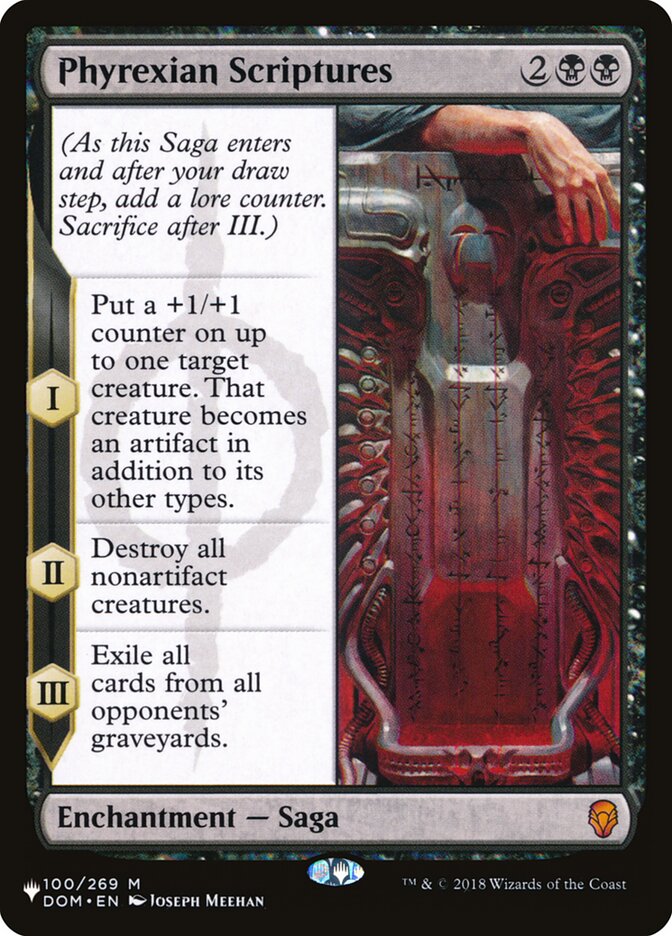 Phyrexian Scriptures [The List] | Odin's Place