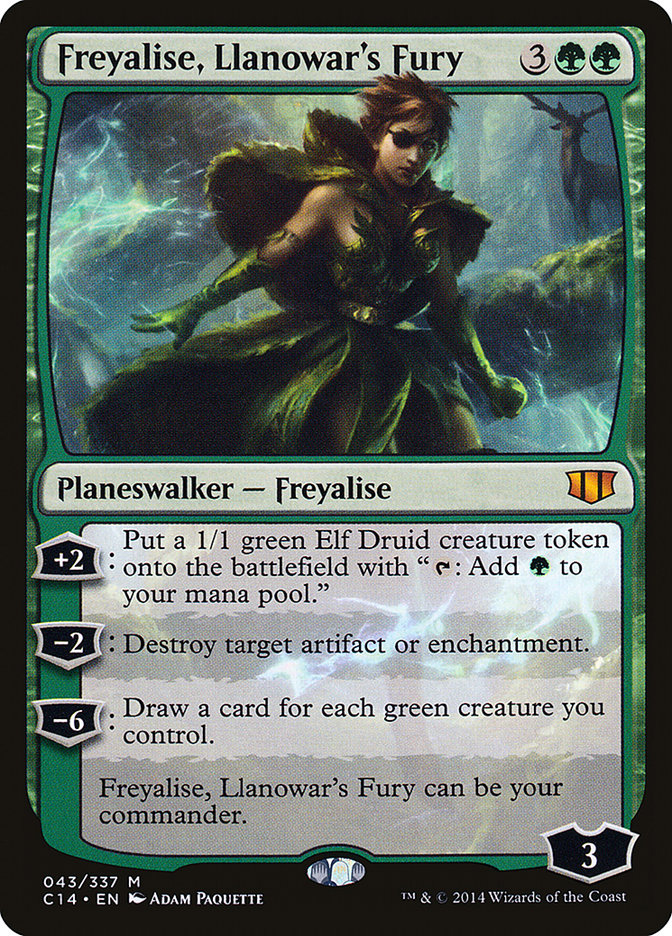 Freyalise, Llanowar's Fury (43) [Commander 2014] | Odin's Place