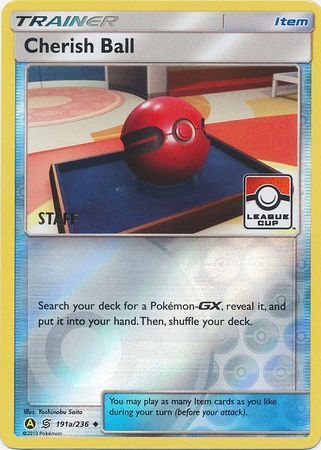 Cherish Ball (191a/236) (League Promo Staff) [Sun & Moon: Unified Minds] | Odin's Place