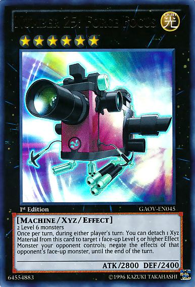 Number 25: Force Focus [GAOV-EN045] Ultra Rare | Odin's Place